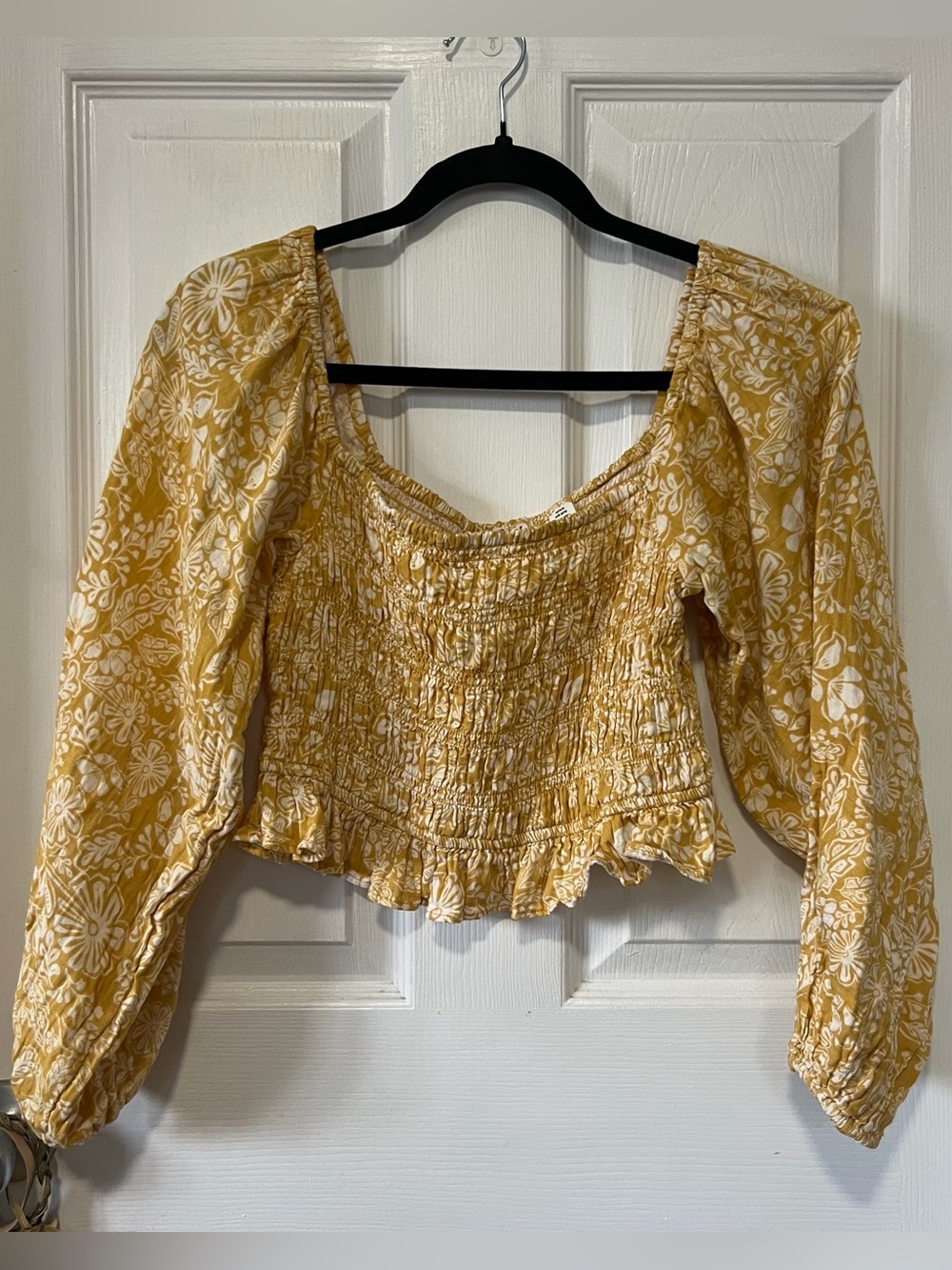 yellow roxy top
